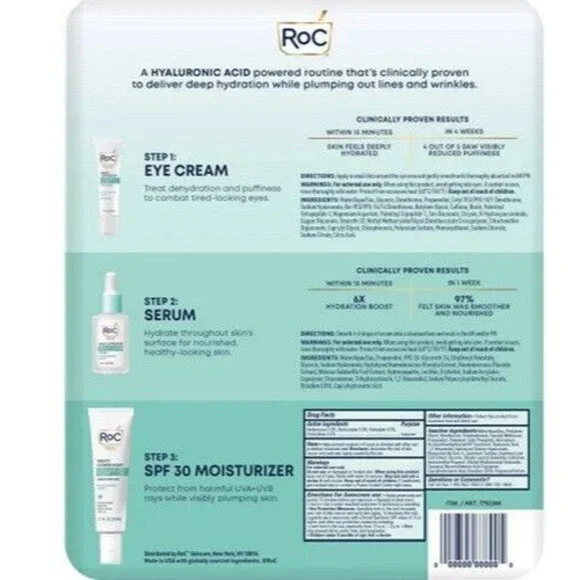 SEALED RoC 72 Hour Hydrate and Plump Regimen Pack - Picture 2 of 2